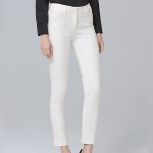 White House Black Market Crisp White Ankle Pants New With Tags